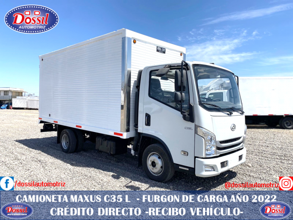 Camioneta Maxus C35 L, furgón de carga general , VALOR $20.390.000 + IVA, entrega inmediata, Solicite alternativas de financiamiento